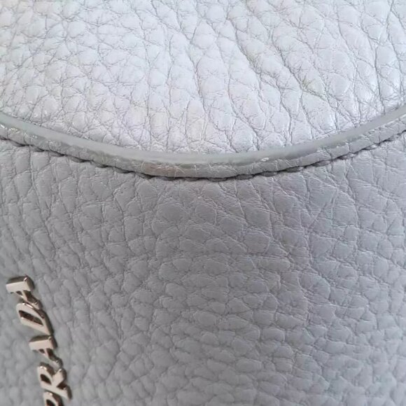 Auth PRADA Handbag Light Gray Leather - Picture 10 of 15